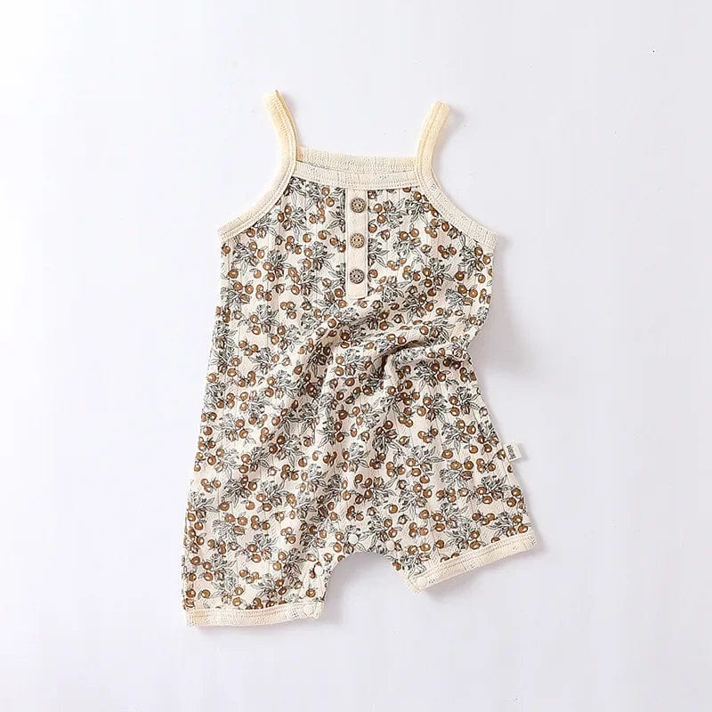 Eleganza Italiana 0-24M Newborn Kid Baby Boys Girls Clothes Summer Cotton Baby Romper Sleeveless Jumpsuit Cute Sweet New Born Outfit Streetwear high fashion shein amazon temu target Walmart online