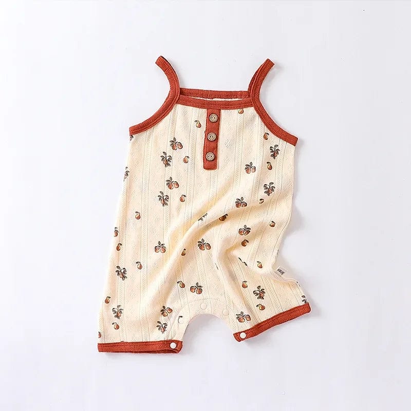 Eleganza Italiana 0-24M Newborn Kid Baby Boys Girls Clothes Summer Cotton Baby Romper Sleeveless Jumpsuit Cute Sweet New Born Outfit Streetwear high fashion shein amazon temu target Walmart online