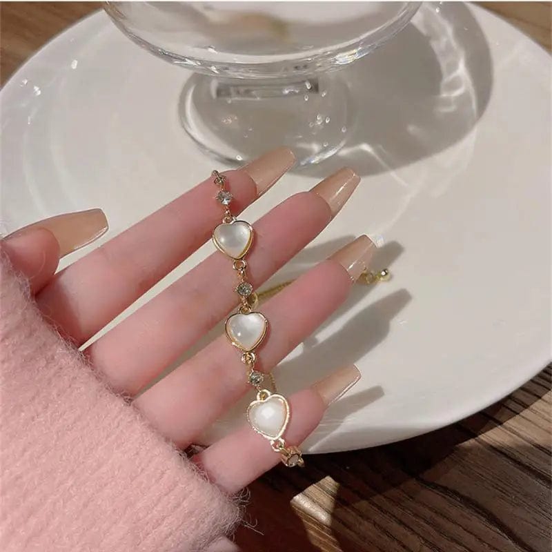 Eleganza Italiana 1/5PCS Beautiful Glittering Hollow Heart Bracelet Comfortable To Wear Party Jewelry Fashionable Streetwear high fashion shein amazon temu target Walmart online