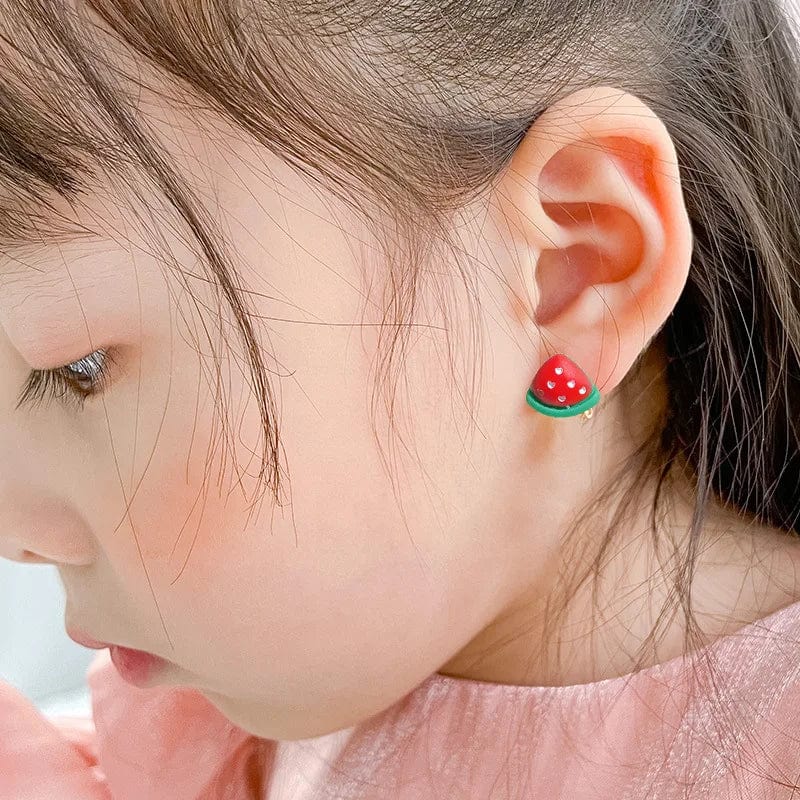 Eleganza Italiana 10 piece cute cartoon children animal fruit plant earrings Ear clip can be worn without ear piercings girls holiday gift jewelry Streetwear high fashion shein amazon temu target Walmart online