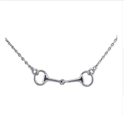 Eleganza Italiana 100% 925 sterling silver high polish silver iron Stirrup horse style equestrian pendant necklace Streetwear high fashion shein amazon temu target Walmart online