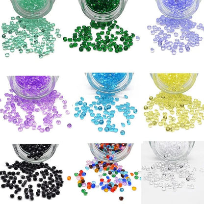 Eleganza Italiana 1000p Diamond Confetti Vase Filler Party Decoration for Weddings Bridal Shower 4.5mm Acrylic Crystals Filler Beads Table Scatter Streetwear high fashion shein amazon temu target Walmart online