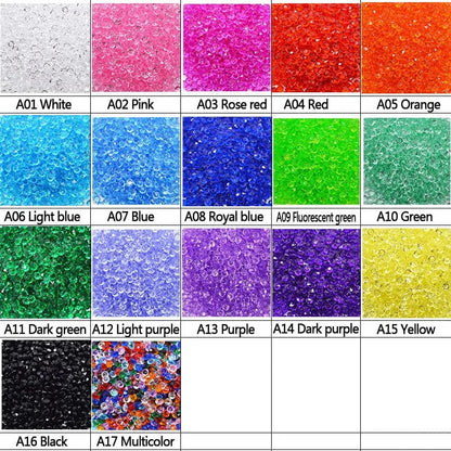 Eleganza Italiana 1000p Diamond Confetti Vase Filler Party Decoration for Weddings Bridal Shower 4.5mm Acrylic Crystals Filler Beads Table Scatter Streetwear high fashion shein amazon temu target Walmart online