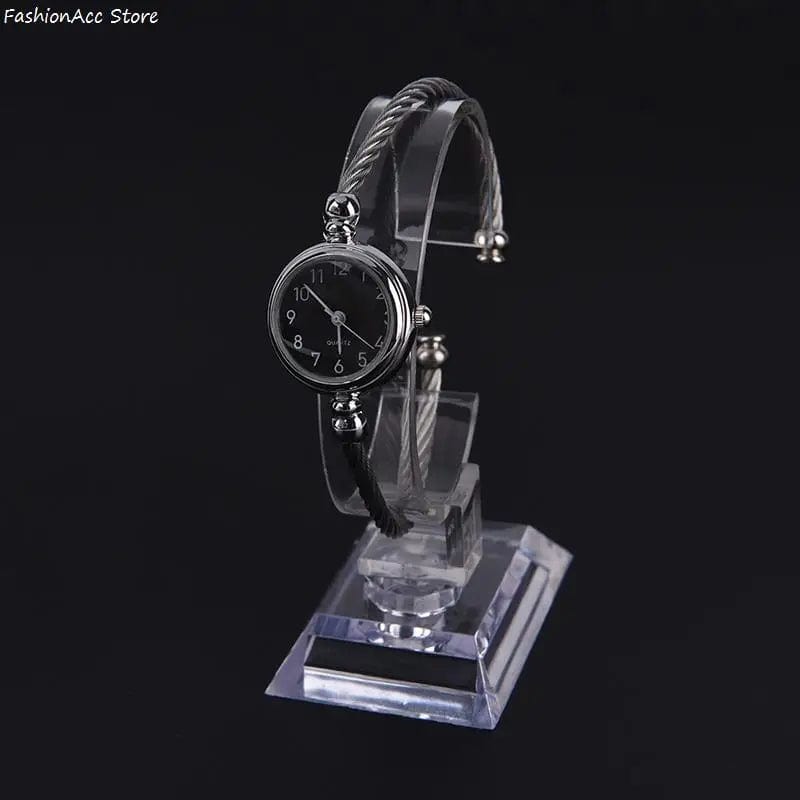 Eleganza Italiana 10CM Plastic Wrist Watch Display Rack Holder Sale Show Case Stand Tool Clear Jewelry Packaging Total Height Watch Display Stand Streetwear high fashion shein amazon temu target Walmart online