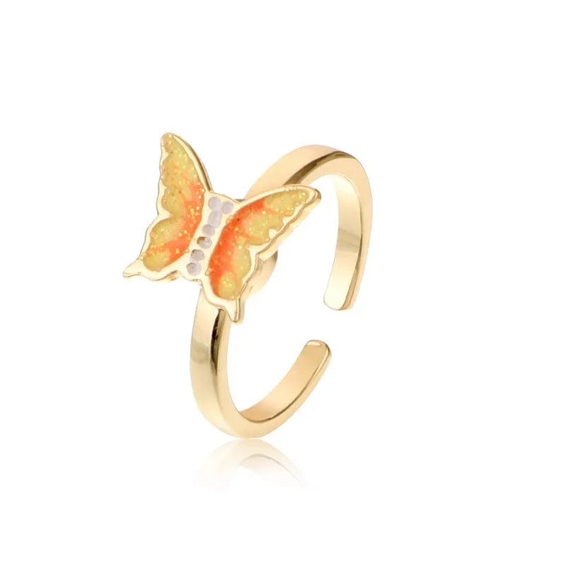 Eleganza Italiana 10mm Anxiety Rings For Women Y2k Jewelry Rings Butterfly Daisy Bead Anti Stress Fidget Spinner Rings For Teens 2024 Aesthetic Streetwear high fashion shein amazon temu target Walmart online