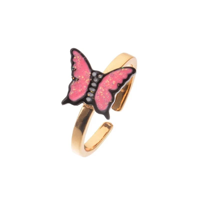 Eleganza Italiana 10mm Anxiety Rings For Women Y2k Jewelry Rings Butterfly Daisy Bead Anti Stress Fidget Spinner Rings For Teens 2024 Aesthetic Streetwear high fashion shein amazon temu target Walmart online