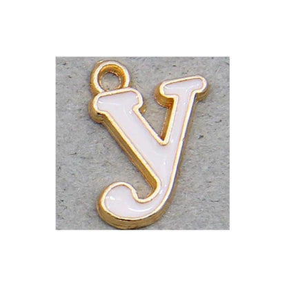 Eleganza Italiana 10pcs 10mm English Alphabet Pendant Enamel Charms Initial Letter Pendants For Jewelry Making Handmade DIY Bracelet Earrings Streetwear high fashion shein amazon temu target Walmart online