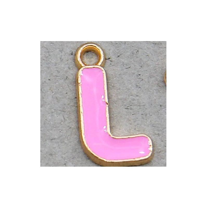 Eleganza Italiana 10pcs 10mm English Alphabet Pendant Enamel Charms Initial Letter Pendants For Jewelry Making Handmade DIY Bracelet Earrings Streetwear high fashion shein amazon temu target Walmart online