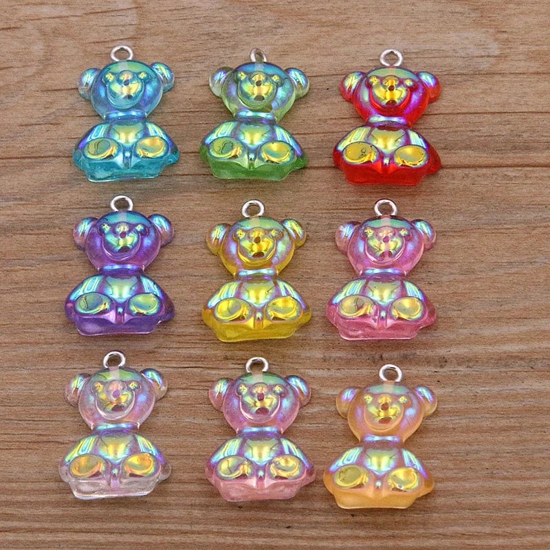 Eleganza Italiana 10Pcs 27 Styles Mix Fruit Animals Flowers Sieve Resin Earring Charms Diy Findings Keychain Bracelets Pendant For Jewelry Making Streetwear high fashion shein amazon temu target Walmart online