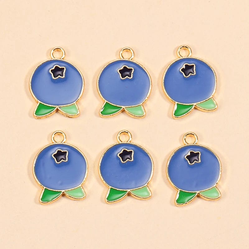 Eleganza Italiana 10Pcs 5 Styles Fruit Cherry Enamel Charms for Diy Earrings Pendant Bracelet Necklace Cute Jewelry Making Accessories Supplies Streetwear high fashion shein amazon temu target Walmart online