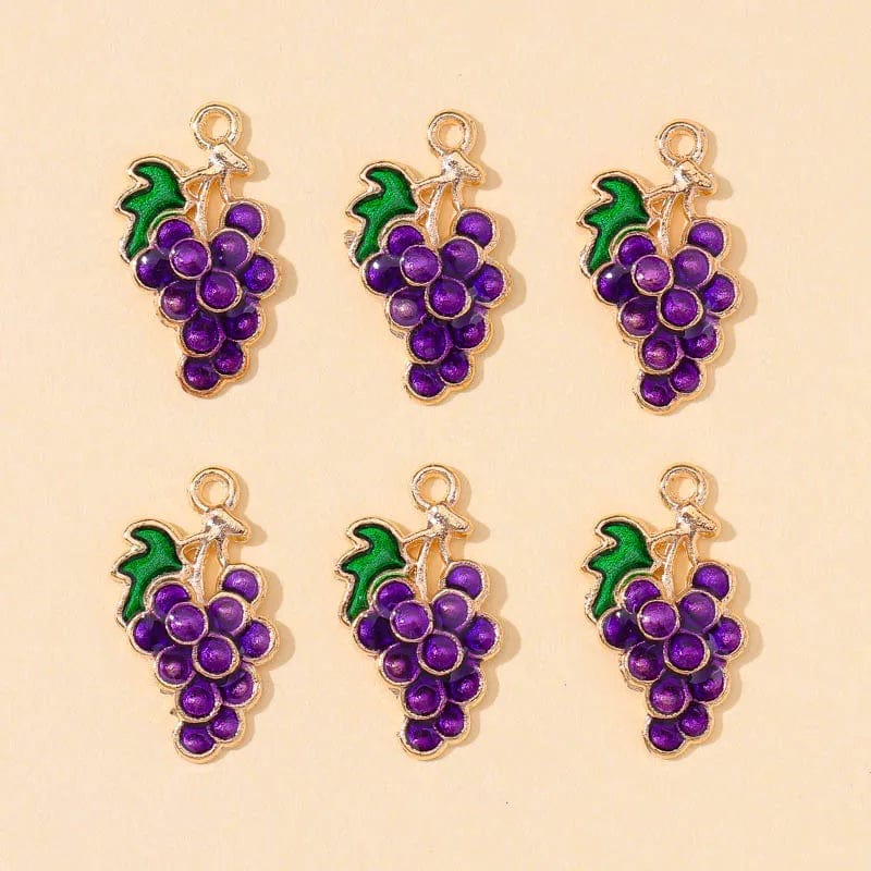 Eleganza Italiana 10Pcs 5 Styles Fruit Cherry Enamel Charms for Diy Earrings Pendant Bracelet Necklace Cute Jewelry Making Accessories Supplies Streetwear high fashion shein amazon temu target Walmart online