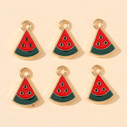 Eleganza Italiana 10Pcs 5 Styles Fruit Cherry Enamel Charms for Diy Earrings Pendant Bracelet Necklace Cute Jewelry Making Accessories Supplies Streetwear high fashion shein amazon temu target Walmart online