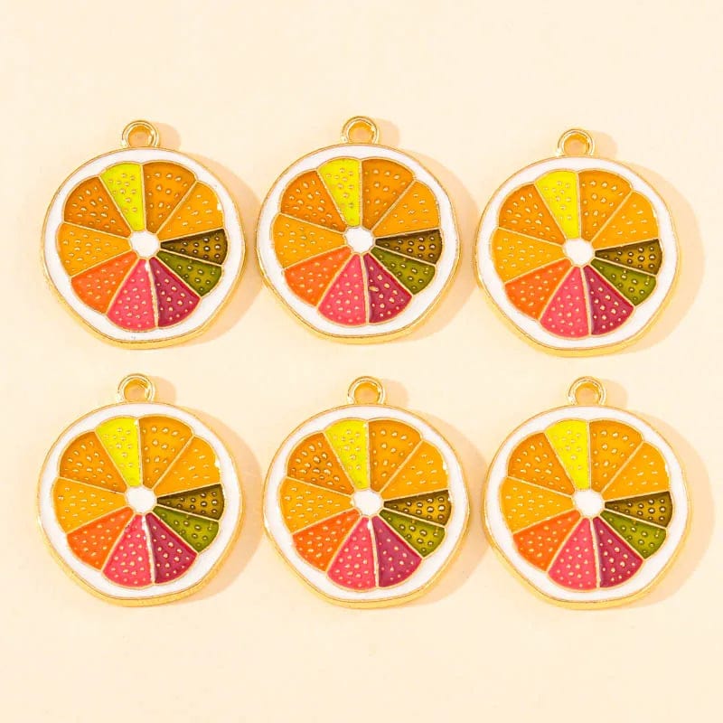 Eleganza Italiana 10Pcs 5 Styles Fruit Cherry Enamel Charms for Diy Earrings Pendant Bracelet Necklace Cute Jewelry Making Accessories Supplies Streetwear high fashion shein amazon temu target Walmart online