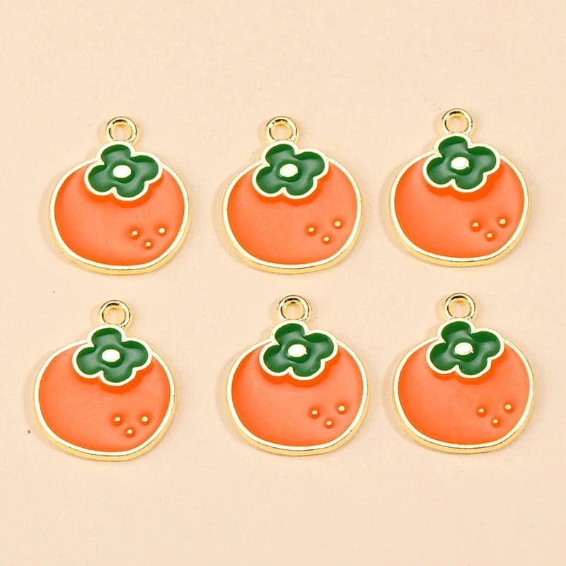 Eleganza Italiana 10Pcs 5 Styles Fruit Cherry Enamel Charms for Diy Earrings Pendant Bracelet Necklace Cute Jewelry Making Accessories Supplies Streetwear high fashion shein amazon temu target Walmart online