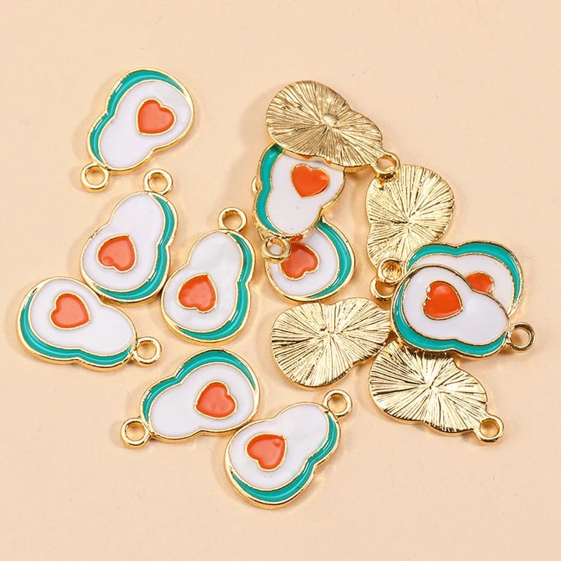 Eleganza Italiana 10Pcs Enamel Orange Charms for Earrings Pendants Necklaces Fruit Tangerine Charms Handmade DIY Jewelry Making Accessories Streetwear high fashion shein amazon temu target Walmart online