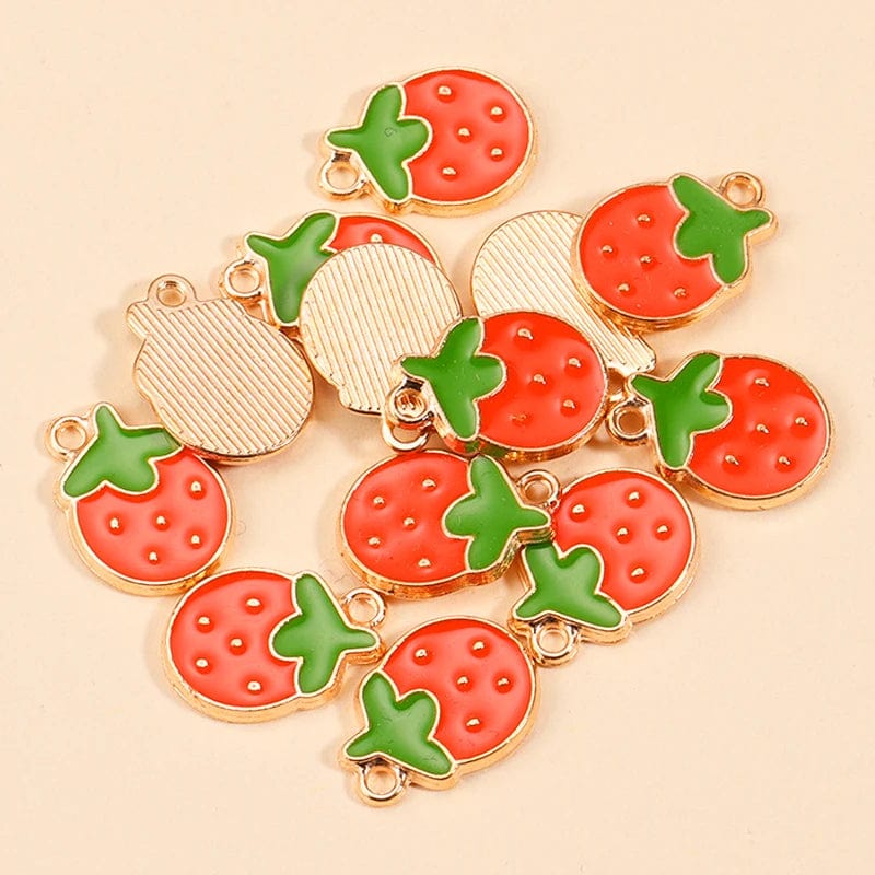 Eleganza Italiana 10Pcs Enamel Orange Charms for Earrings Pendants Necklaces Fruit Tangerine Charms Handmade DIY Jewelry Making Accessories Streetwear high fashion shein amazon temu target Walmart online