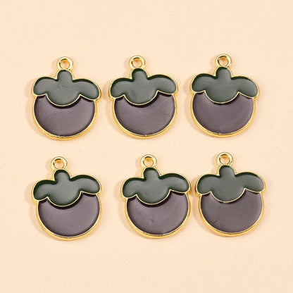 Eleganza Italiana 10Pcs Enamel Orange Charms for Earrings Pendants Necklaces Fruit Tangerine Charms Handmade DIY Jewelry Making Accessories Streetwear high fashion shein amazon temu target Walmart online