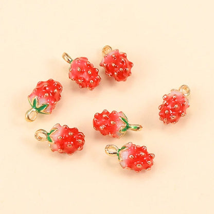 Eleganza Italiana 10Pcs Enamel Orange Charms for Earrings Pendants Necklaces Fruit Tangerine Charms Handmade DIY Jewelry Making Accessories Streetwear high fashion shein amazon temu target Walmart online