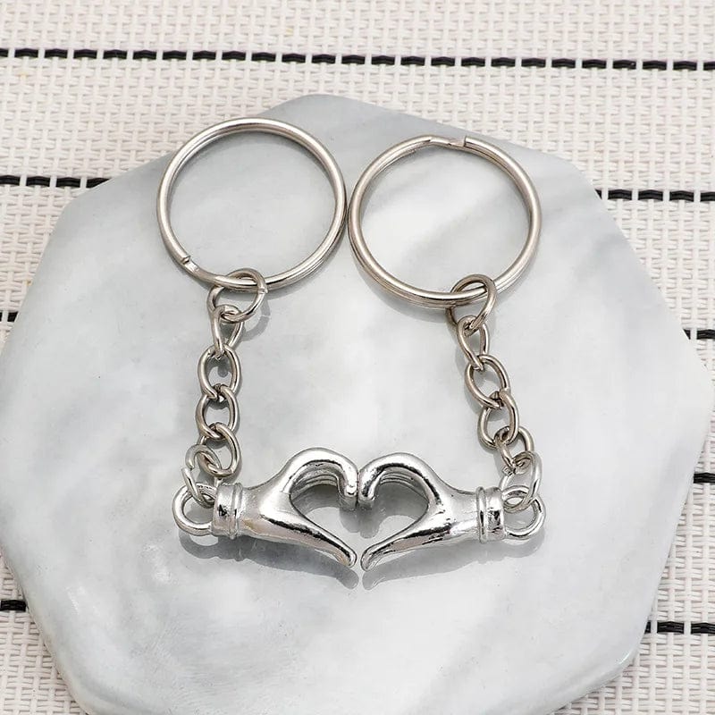 Eleganza Italiana 1Pair Couple Keychain Love Heart Key Rings Lovers Love Key Chain For Jewelry Making Diy Birthday Souvenirs Valentine&