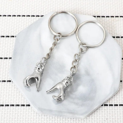 Eleganza Italiana 1Pair Couple Keychain Love Heart Key Rings Lovers Love Key Chain For Jewelry Making Diy Birthday Souvenirs Valentine&