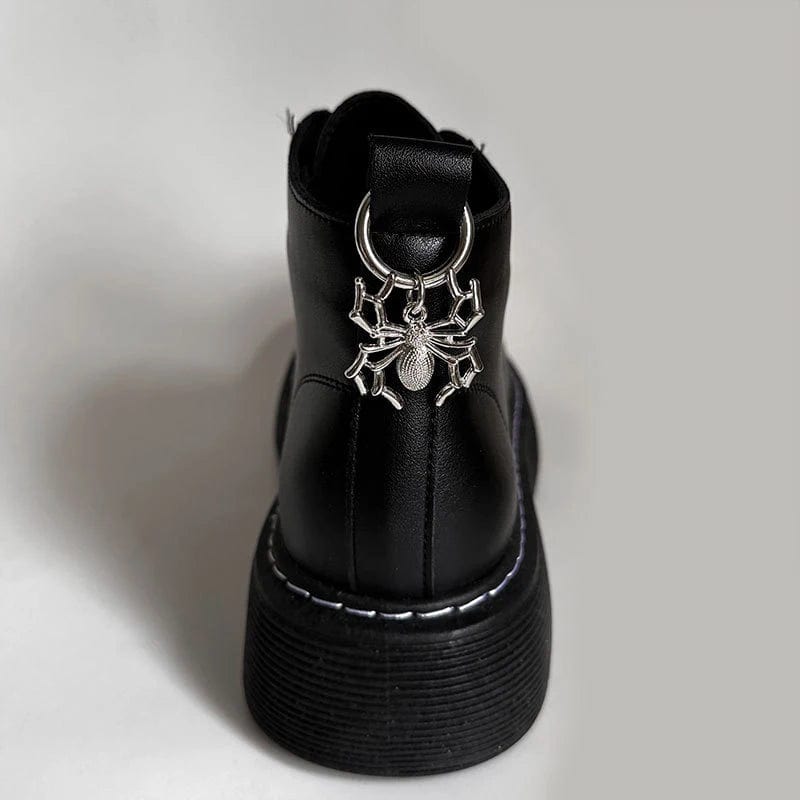 Eleganza Italiana 1PCS Personalized Punk Skull Spider Butterfly Pendant Shoe Buckle Dark Wind Spicy Girl Trendy Men Martin Boots Shoes Accessories Streetwear high fashion shein amazon temu target Walmart online