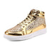 Eleganza Italiana 2020 Fashion Men High Top Sneakers Male Ankle Boots Gold Luxury Glitter Shoes Streetwear Hip Hop Casual Boots Chaussures Homme Streetwear high fashion shein amazon temu target Walmart online