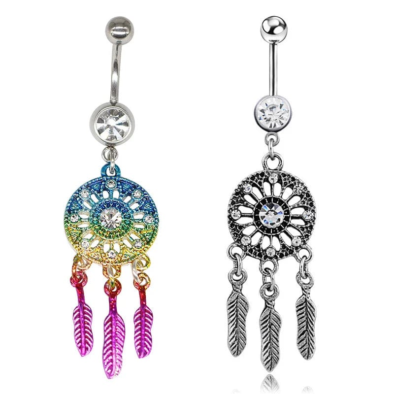 Eleganza Italiana 2020 New Inport Surgical Steel  Dream Catcher Belly Button Rings Navel Piercing Pircing Ombligo Nombril Women Summer Jewelry Streetwear high fashion shein amazon temu target Walmart online