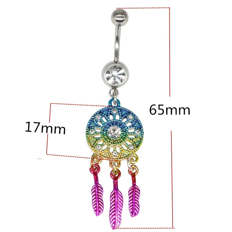 Eleganza Italiana 2020 New Inport Surgical Steel  Dream Catcher Belly Button Rings Navel Piercing Pircing Ombligo Nombril Women Summer Jewelry Streetwear high fashion shein amazon temu target Walmart online