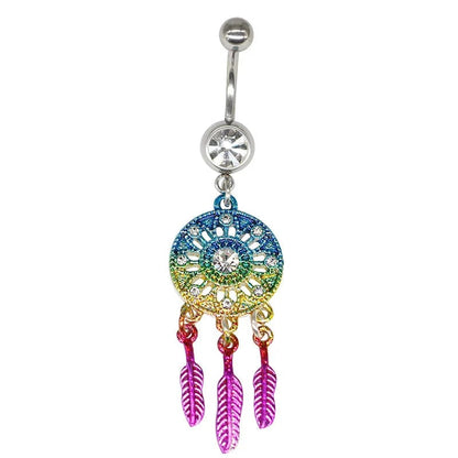 Eleganza Italiana 2020 New Inport Surgical Steel  Dream Catcher Belly Button Rings Navel Piercing Pircing Ombligo Nombril Women Summer Jewelry Streetwear high fashion shein amazon temu target Walmart online