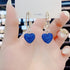 Eleganza Italiana 2022 blue Zircon Large Strawberry Exaggerated Sweet Fashion Simple Fruit Earrings For Women Jewelry Design Personalized Earrings Streetwear high fashion shein amazon temu target Walmart online