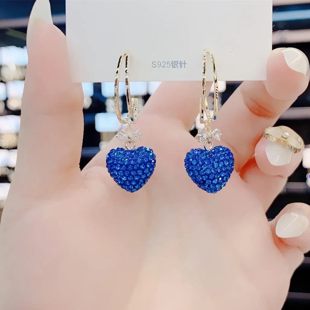 Eleganza Italiana 2022 blue Zircon Large Strawberry Exaggerated Sweet Fashion Simple Fruit Earrings For Women Jewelry Design Personalized Earrings Streetwear high fashion shein amazon temu target Walmart online