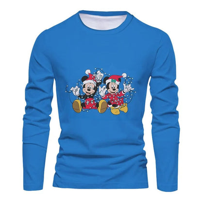 Eleganza Italiana 2022 Fall Christmas New Disney Brand Stitch and Mickey Anime Fashion Casual Trend Men&