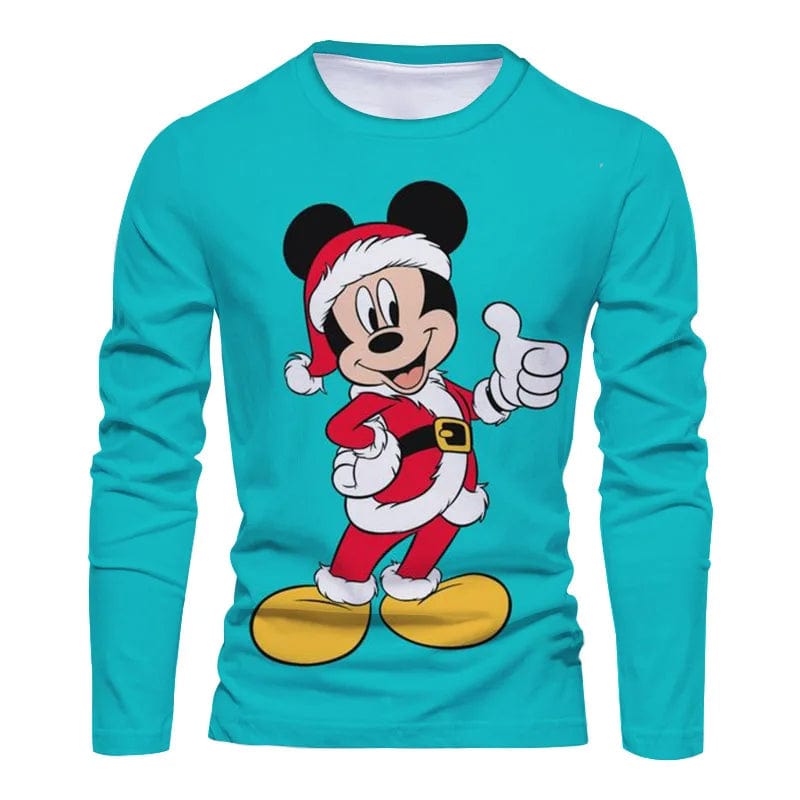 Eleganza Italiana 2022 Fall Christmas New Disney Brand Stitch and Mickey Anime Fashion Casual Trend Men&