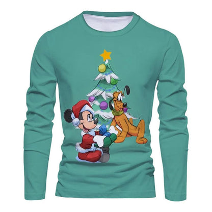 Eleganza Italiana 2022 Fall Christmas New Disney Brand Stitch and Mickey Anime Fashion Casual Trend Men&