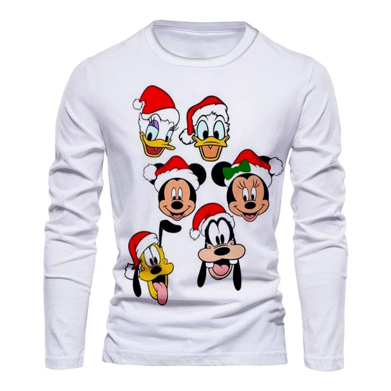 Eleganza Italiana 2022 Fall Christmas New Disney Brand Stitch and Mickey Anime Fashion Casual Trend Men&