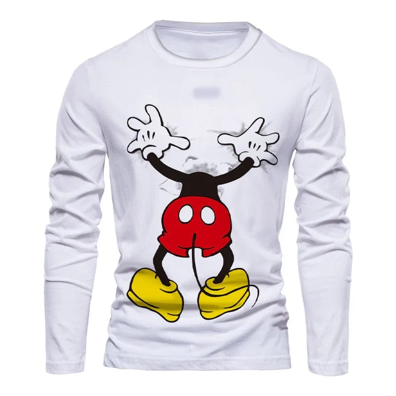 Eleganza Italiana 2022 Fall New Streetwear Disney Brand Stitch and Mickey Anime Fashion Casual Trend Men&