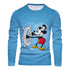 Eleganza Italiana 2022 Fall New Streetwear Disney Brand Stitch and Mickey Anime Fashion Casual Trend Men&