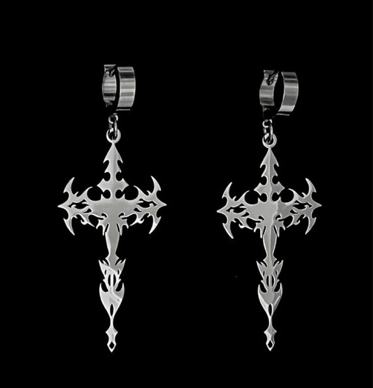 Eleganza Italiana 2022 New Punk Drop Earrings Y2K Fashion Gothic Personality Darts Pendant Earring for Women Men Girls Female Ear Jewelry Streetwear high fashion shein amazon temu target Walmart online