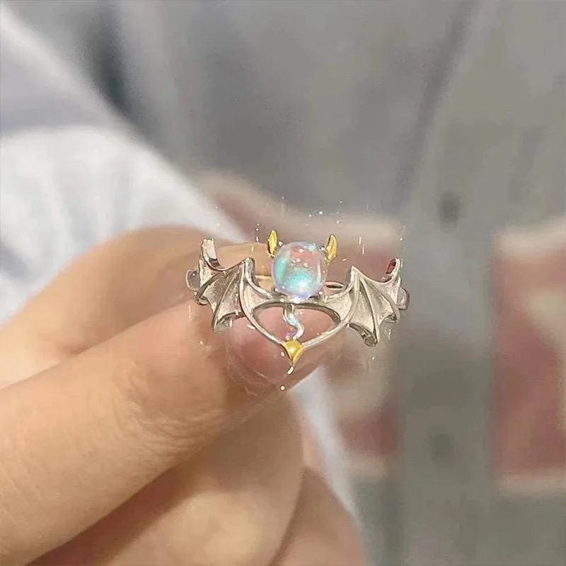 Eleganza Italiana 2023 New Pink Crystal Irregular Heart Rings for Women Luxury Exquisite Zircon Bowknot Open Adjustable Ring Y2K Rings Jewelry Streetwear high fashion shein amazon temu target Walmart online