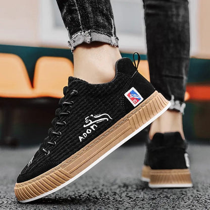 Eleganza Italiana 2023 New Trendy Mens Canvas Sneakers Flat Platform Sneakers Men Streetwear Hip Hop Designer Shoes Men Harajuku Vulcanized Shoes Streetwear high fashion shein amazon temu target Walmart online