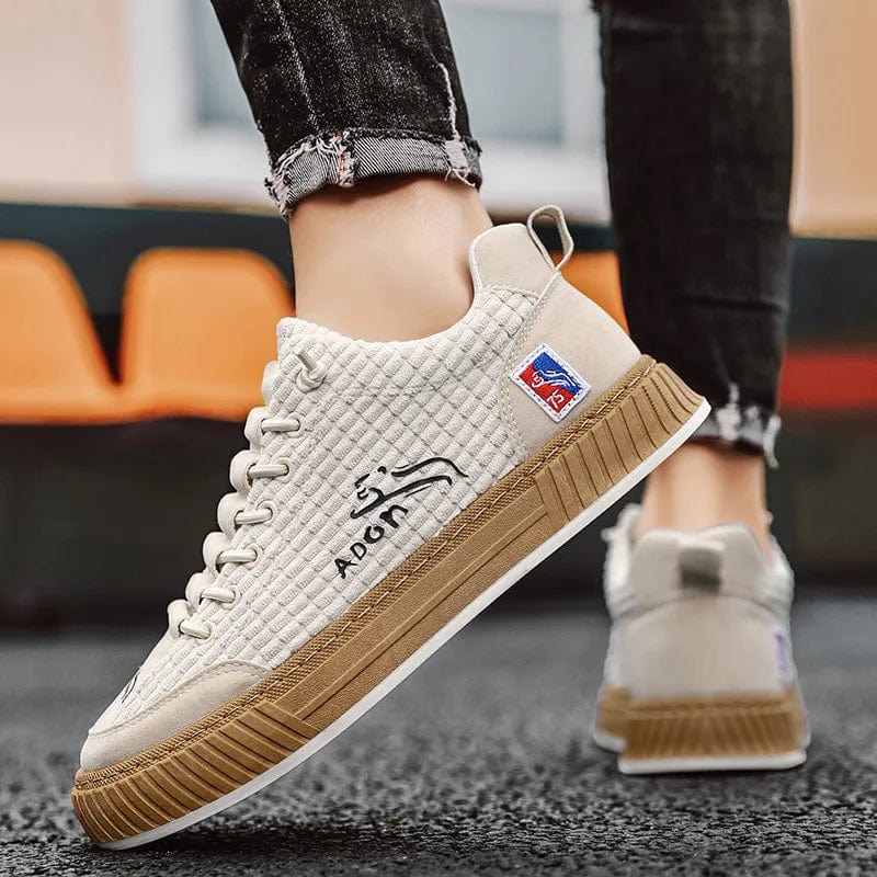 Eleganza Italiana 2023 New Trendy Mens Canvas Sneakers Flat Platform Sneakers Men Streetwear Hip Hop Designer Shoes Men Harajuku Vulcanized Shoes Streetwear high fashion shein amazon temu target Walmart online