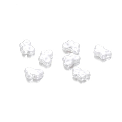 Eleganza Italiana 20Pcs Irregular ABS Imitation Pearls Beads White Loose Beads for Jewelry Making DIY Necklace Earrings Hairclip Bracelet Necklace Streetwear high fashion shein amazon temu target Walmart online