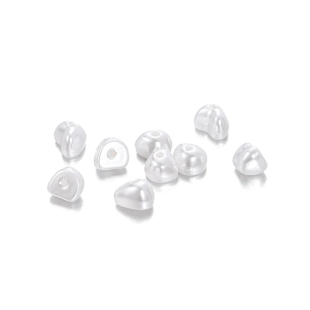 Eleganza Italiana 20Pcs Irregular ABS Imitation Pearls Beads White Loose Beads for Jewelry Making DIY Necklace Earrings Hairclip Bracelet Necklace Streetwear high fashion shein amazon temu target Walmart online