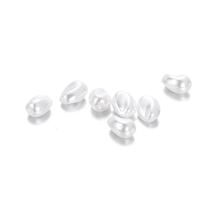 Eleganza Italiana 20Pcs Irregular ABS Imitation Pearls Beads White Loose Beads for Jewelry Making DIY Necklace Earrings Hairclip Bracelet Necklace Streetwear high fashion shein amazon temu target Walmart online