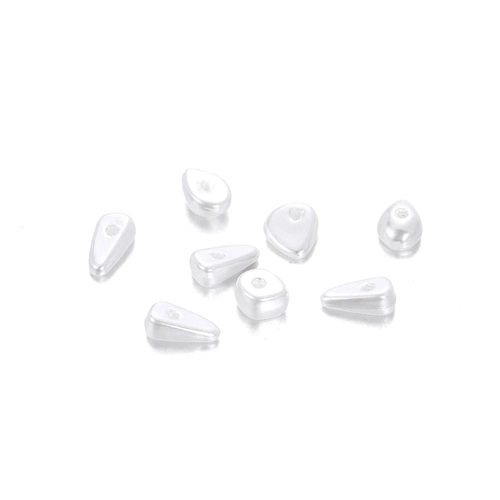 Eleganza Italiana 20Pcs Irregular ABS Imitation Pearls Beads White Loose Beads for Jewelry Making DIY Necklace Earrings Hairclip Bracelet Necklace Streetwear high fashion shein amazon temu target Walmart online