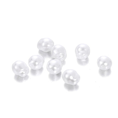 Eleganza Italiana 20Pcs Irregular ABS Imitation Pearls Beads White Loose Beads for Jewelry Making DIY Necklace Earrings Hairclip Bracelet Necklace Streetwear high fashion shein amazon temu target Walmart online