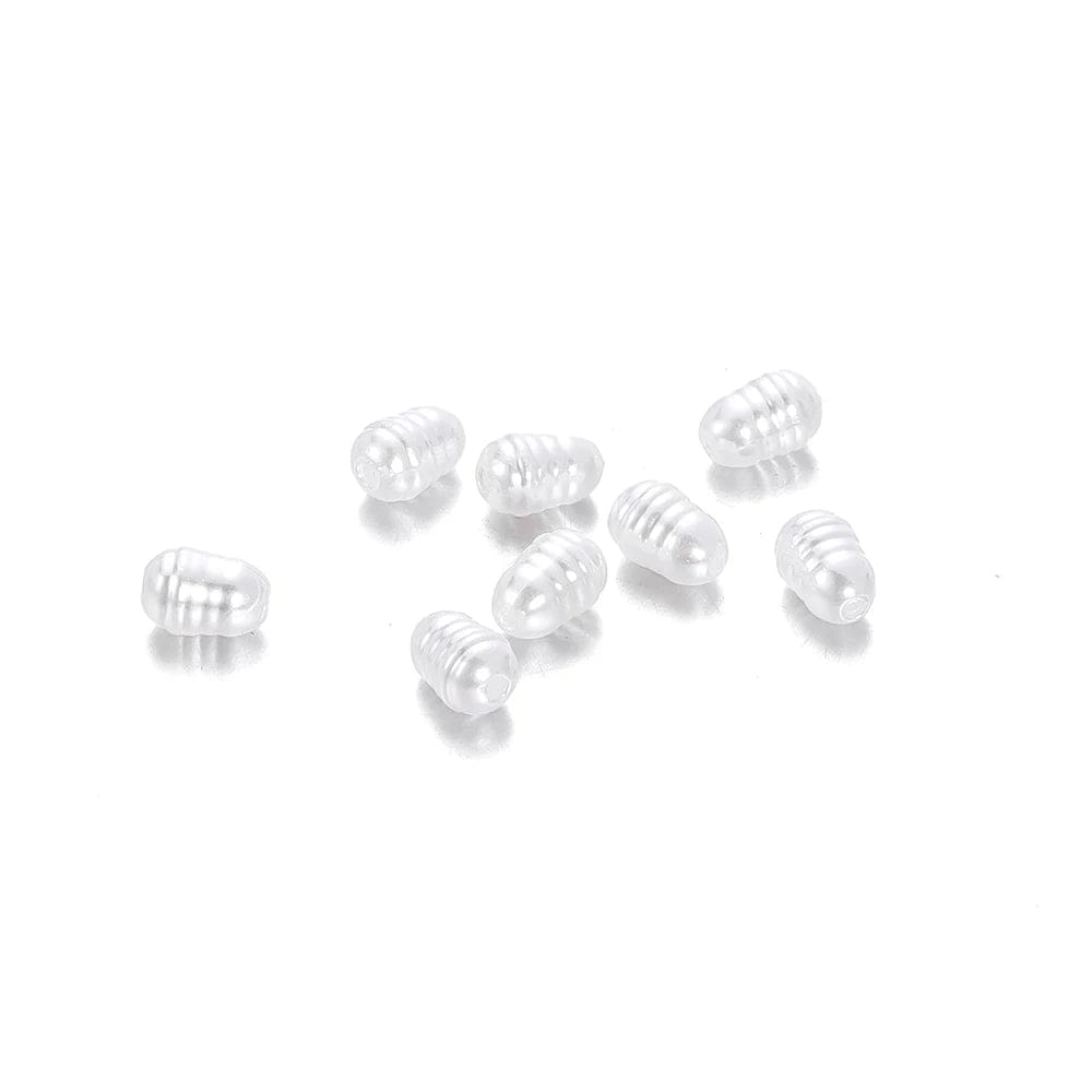 Eleganza Italiana 20Pcs Irregular ABS Imitation Pearls Beads White Loose Beads for Jewelry Making DIY Necklace Earrings Hairclip Bracelet Necklace Streetwear high fashion shein amazon temu target Walmart online