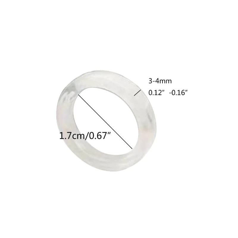 Eleganza Italiana 2Pcs Resin Rings Tiny Aesthetic Acrylic Ring Women Teen Girl Stackable Ring Statement Jewelry Ornament Ring Gift Streetwear high fashion shein amazon temu target Walmart online