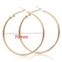 Eleganza Italiana 40-80mm Exaggerated Big Smooth Circle Hoop Earrings  for Women Aros Simple Round Loop Ear Wedding Jewelry Brincos Cool Gift Streetwear high fashion shein amazon temu target Walmart online