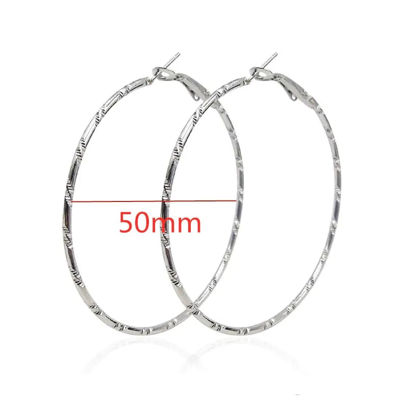 Eleganza Italiana 40-80mm Exaggerated Big Smooth Circle Hoop Earrings  for Women Aros Simple Round Loop Ear Wedding Jewelry Brincos Cool Gift Streetwear high fashion shein amazon temu target Walmart online